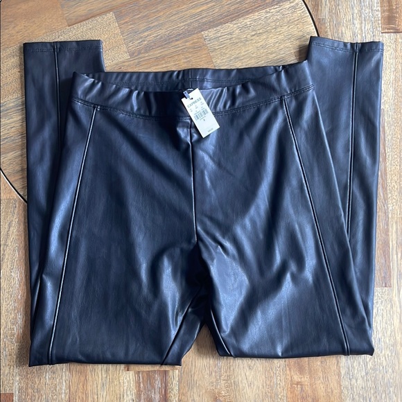 NWT Express Fleece Lined Black Leggings - Picture 1 of 8